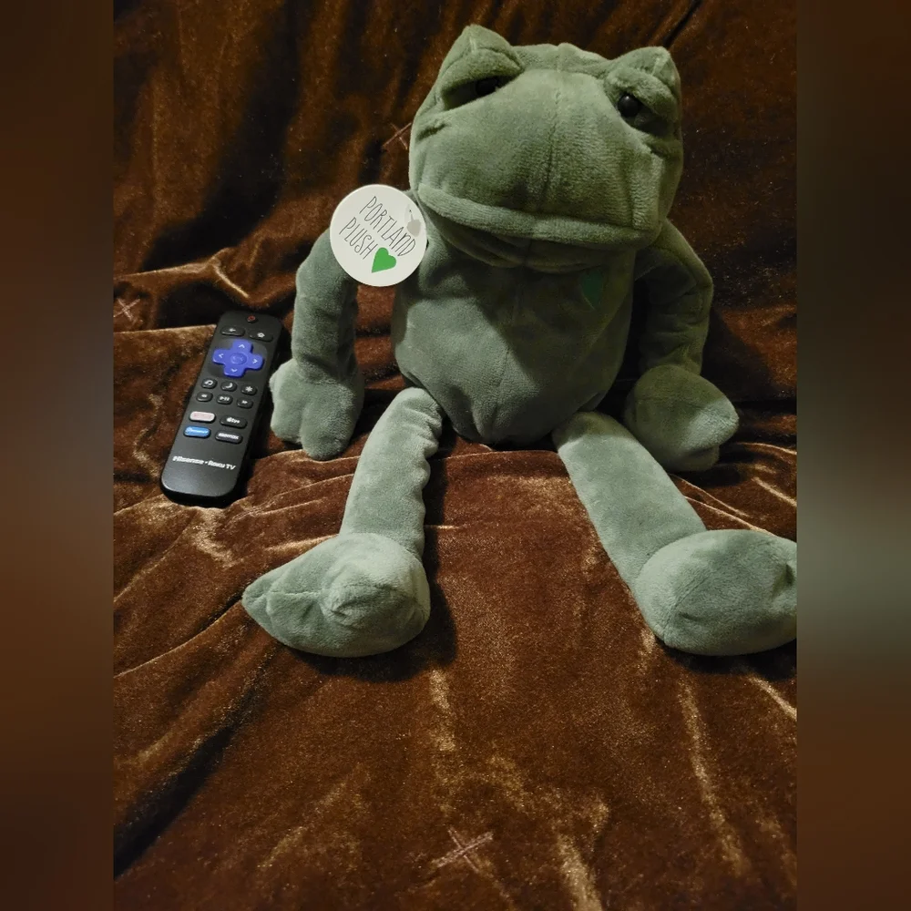 Portland Plush Frankie Lee Frog Retired Plush